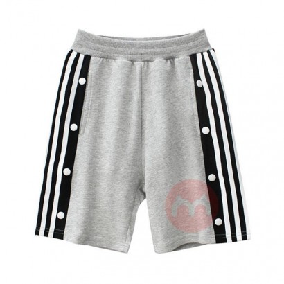 27kids 100% cotton boys' solid color stretch waist custom-made children's shorts