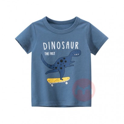 27kids Dinosaur print comfortable summer boy T-shirt