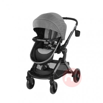 GRACO Can sit and lie two-way high landscape baby sleeping basket type trolley + basket + safety seat