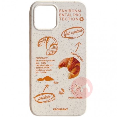 Apricot soft rubber bread cell phone case