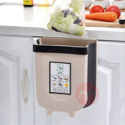 Kitchen table side PP plastic hanging type trash can