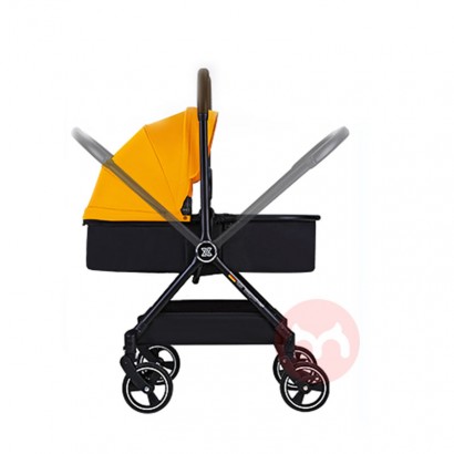 HAXIU Can sit and lie, light, two-way folding, high landscape stroller