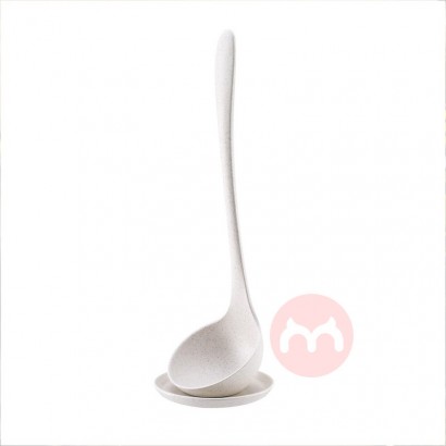 Green kitchen straw soup vertical spoon handle