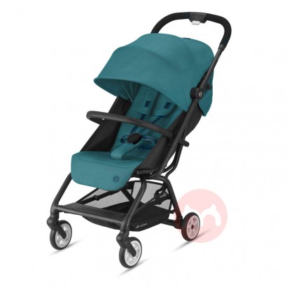 Cybex one click folding portable river blue stroller