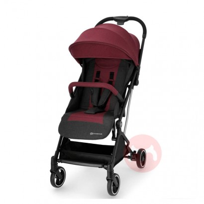 Kinderkraft freely adjustable portable wine red stroller