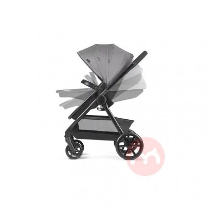 Cybex three in one stroller gray package