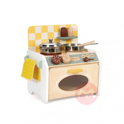Classic World wooden mini kitchen range puzzle toy