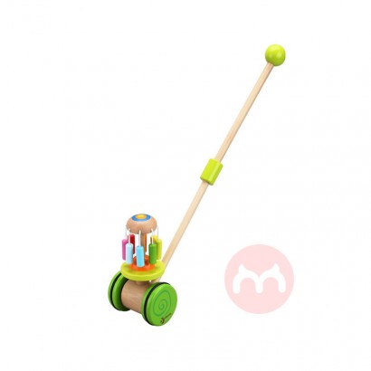 Classic World wooden push pull rainbow walking toy