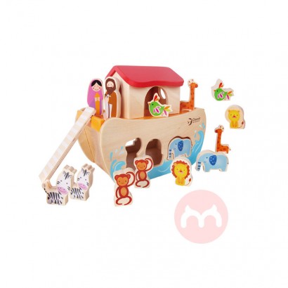 Classic World wooden boat animal sorting toy