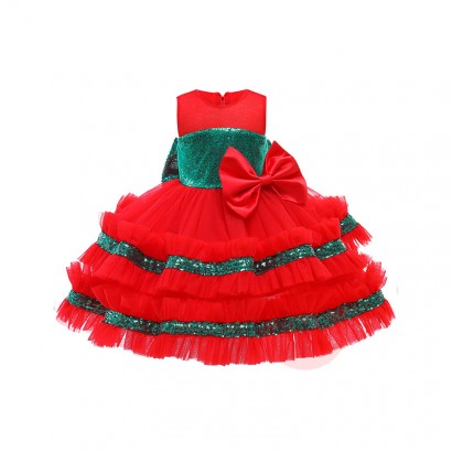 LZH Christmas Girl Dresses Kids Bir...