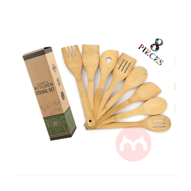 FQ Bamboo Spoons for Cooking 8 Piec...