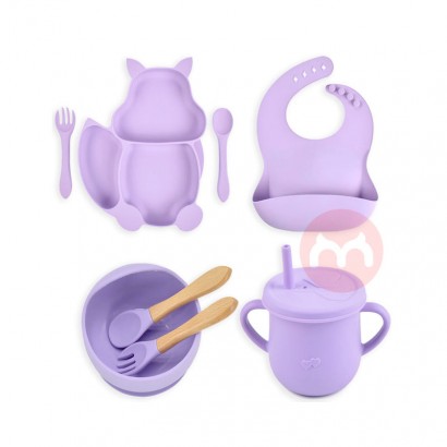 SUAN Cute silicone baby dish bowl a...