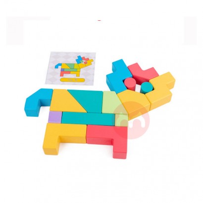 Jigsaw puzzle building blocks