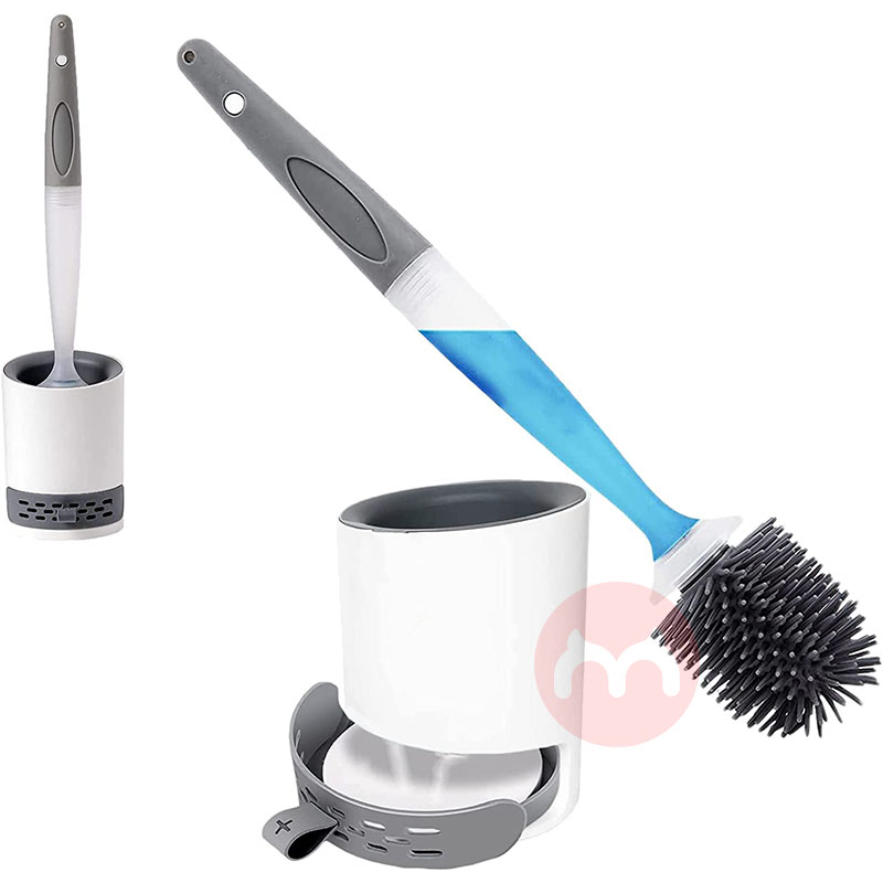 Silicone Toilet Brush with Soap Dis...