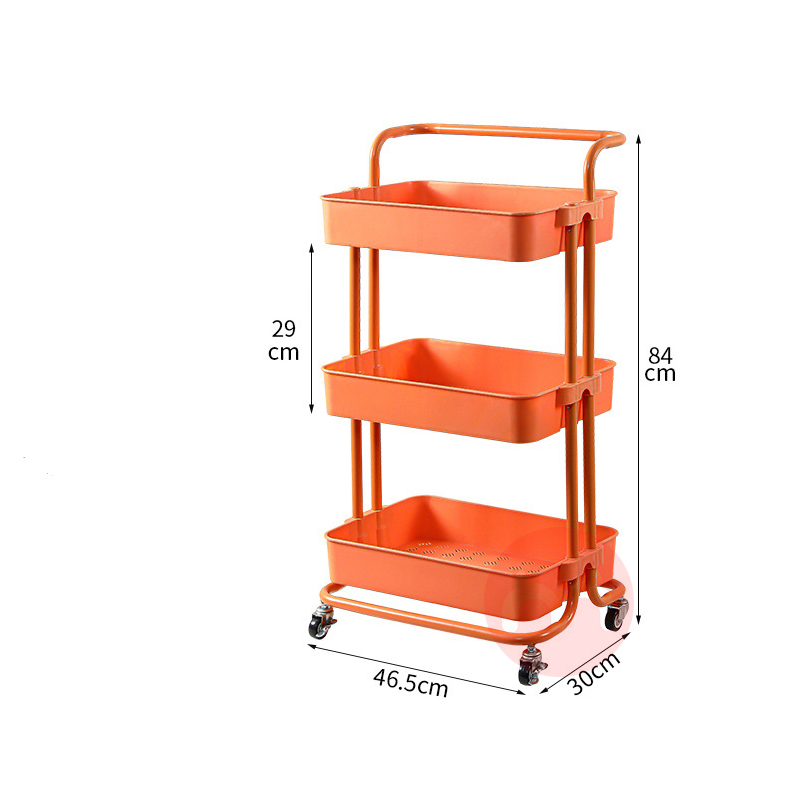Trolley movable storage rack