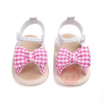 OEM Bow-tied baby loafers with soft...