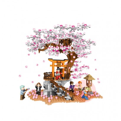 SEMBO Cherry blossom landscape building blocks in Zhongshan