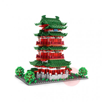 SEMBO Street View miniature building block model in Pavilion of Prince Teng China