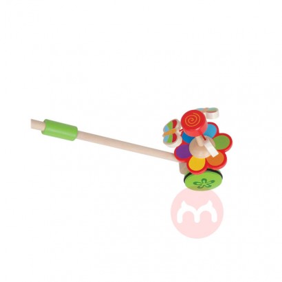 Hape A wooden push pull toy of dancing butterflies