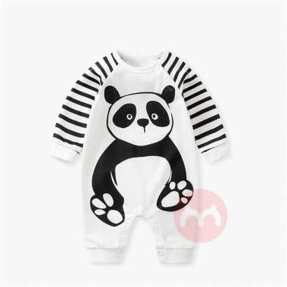 Yierying Cute Panda long sleeved Baby Onesie