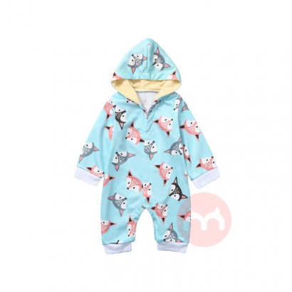 Dear Fubao Cute Fox print baby hoodie