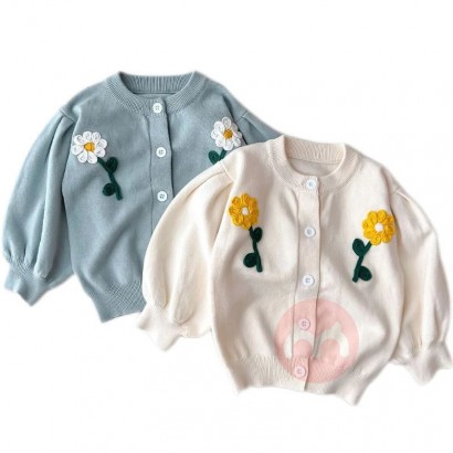 Exports A flower embroidered Cardigan Sweater
