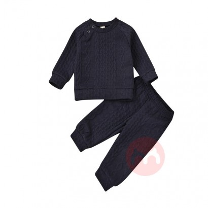 RD Knitted solid color baby sweater...