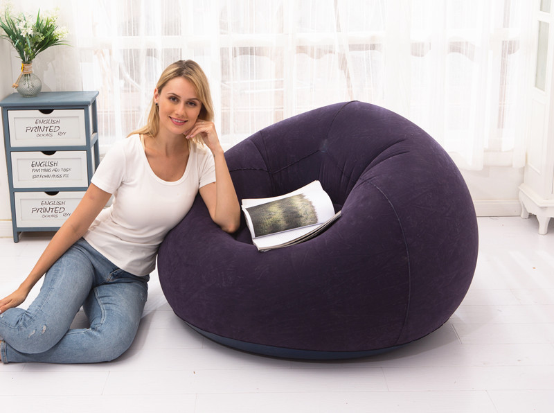 Custom Living room Lazy Sofa Bed Inflatable Sofa Chairs PVC Lounger Seat Bean Bag Chair