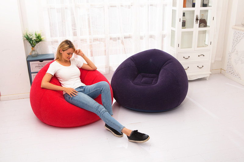 Custom Living room Lazy Sofa Bed Inflatable Sofa Chairs PVC Lounger Seat Bean Bag Chair