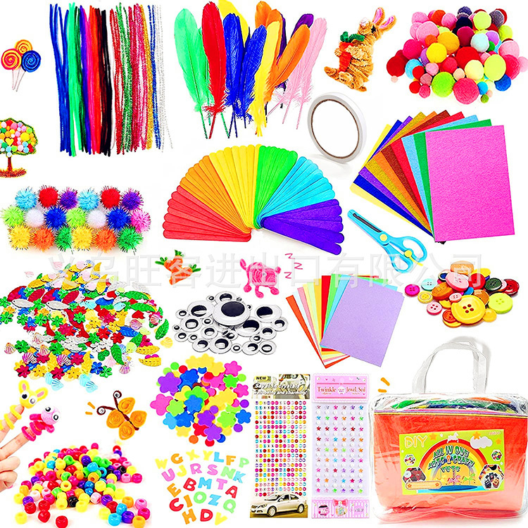 Fast Dispatch Hot Selling Creative Handmade Children Diy Craft Kit Children s Collage Art Educational Toys