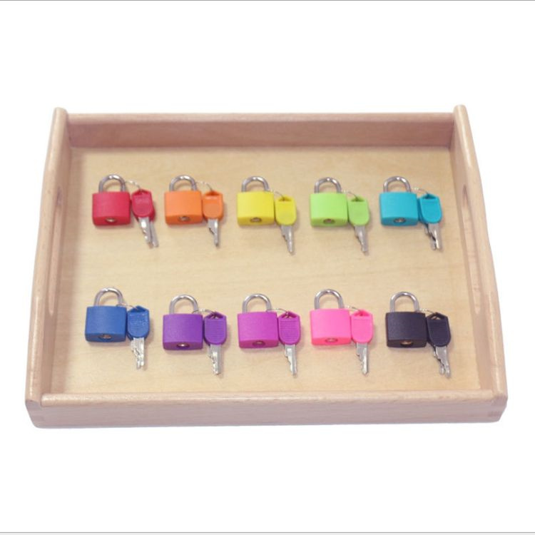 Montessori Small Padlock with Key Creative New Design Mini Lock Toy