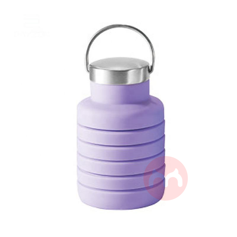 Qianyu Kitchen Tabletop Custom Logo BPA Free Collapsible Foldable Silicon Travel Sports Drink Water Bottle Made From Chi