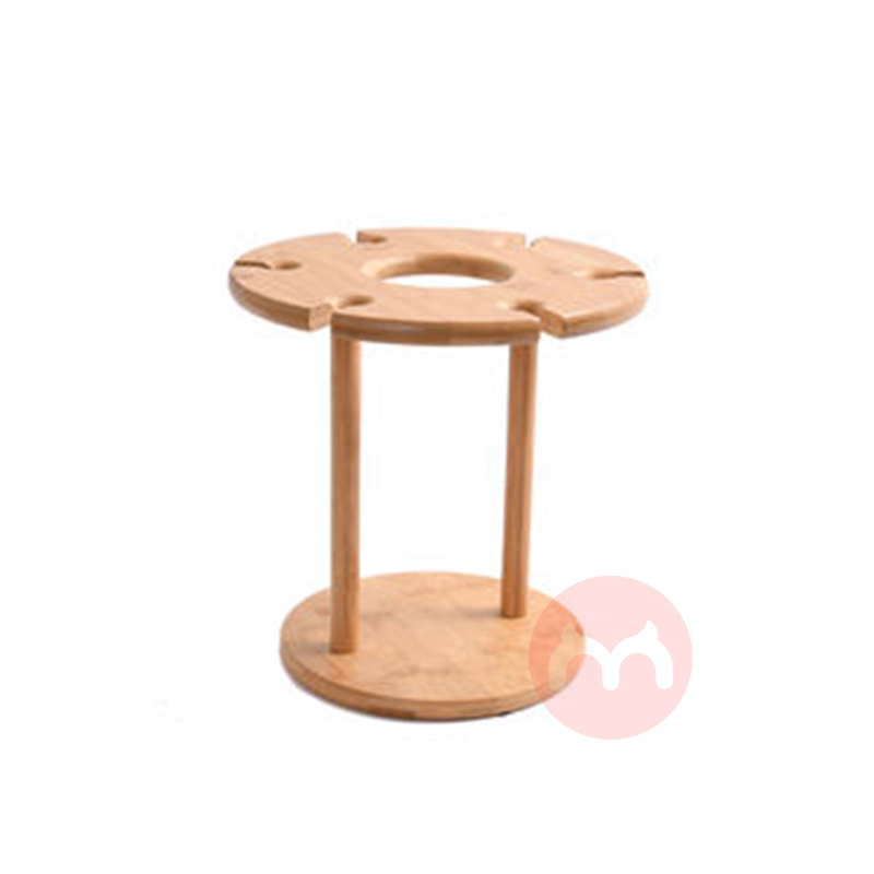 Longna Bamboo Tabletop Display Stand Wine Glass Holder