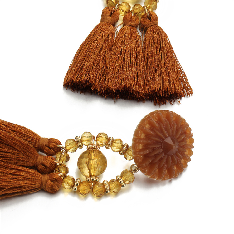 OEM Long Drop Dangle Fringe Earrings Vintage Women Tassel Earrings 5 Colors Boho Statement Brand Jewelry