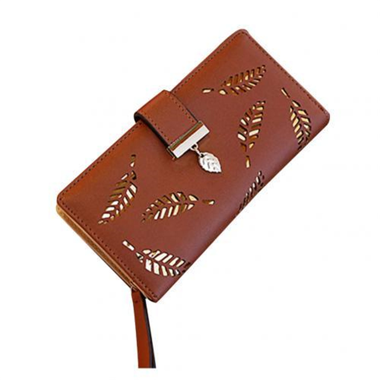 OEM Matte Leather Small Women Wallet Mini Womens Wallets And Purses Long Female Coin Purse Credit Card Holder