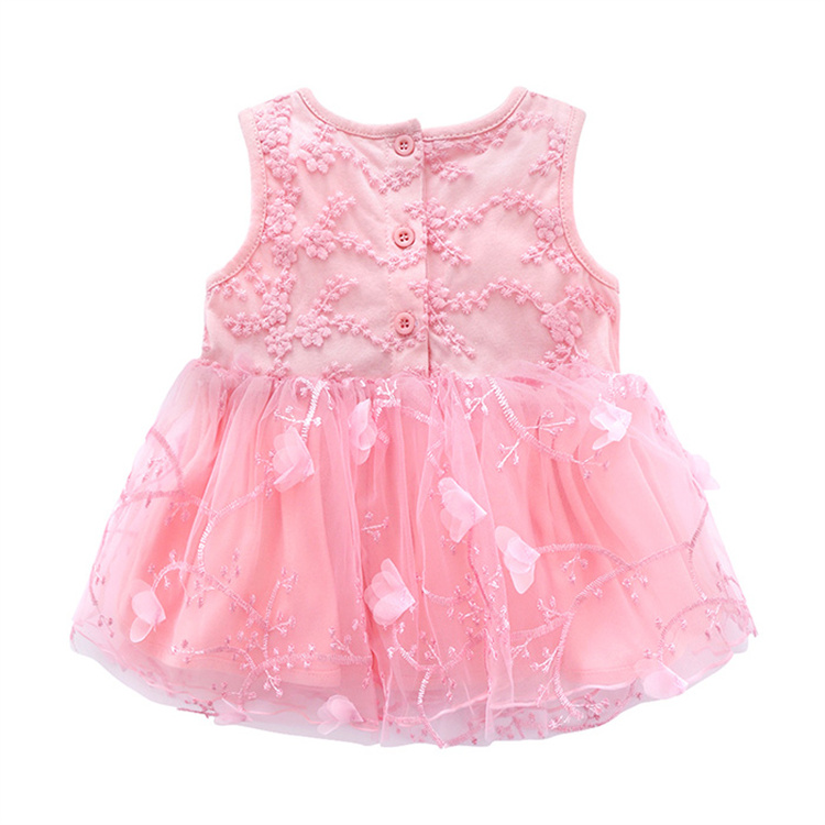 Princess Newborn Baby Girl Dress with Bowknot Hairband Infant Toddler Party Dress 0-12 Months Kids Baby Clothes Set Clot