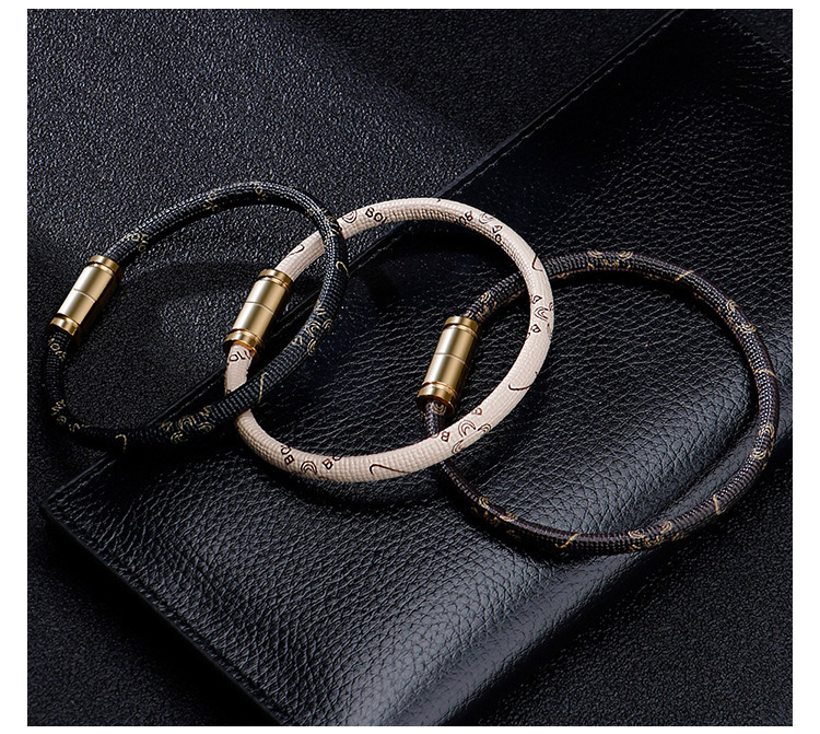 New Spot Color Titanium Steel Simple Bracelet Men And Women Stainless Steel Bracelet Couple Magnetic Bracelet