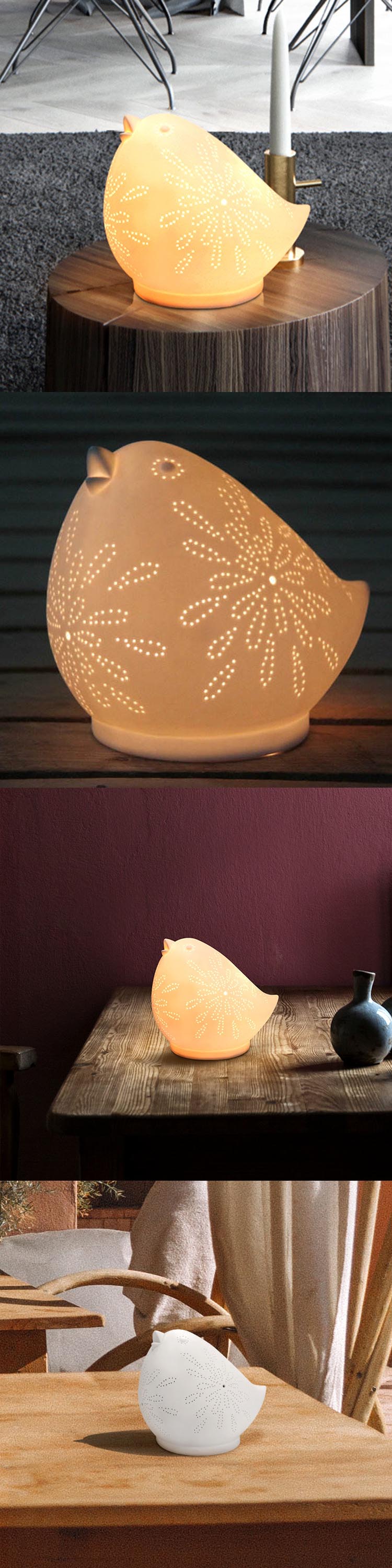 Home decorative hen shape light designer lovely chick shape kids ceramic table lamp animal night table lamp