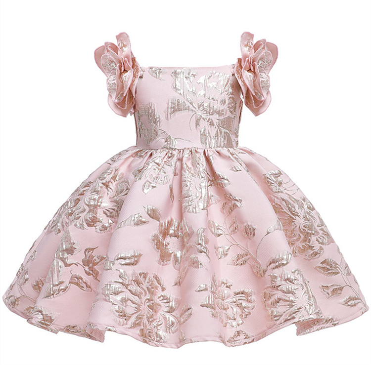 LZH Children Pageant Prom Dresses Flower Kids Birthday Party Gown Embroidery Girls Dress