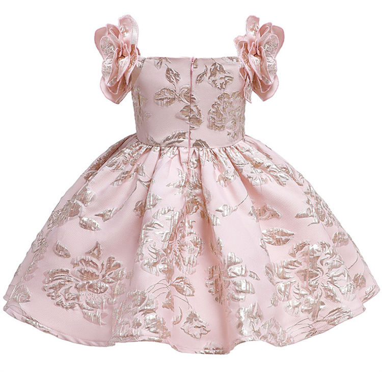 LZH Children Pageant Prom Dresses Flower Kids Birthday Party Gown Embroidery Girls Dress