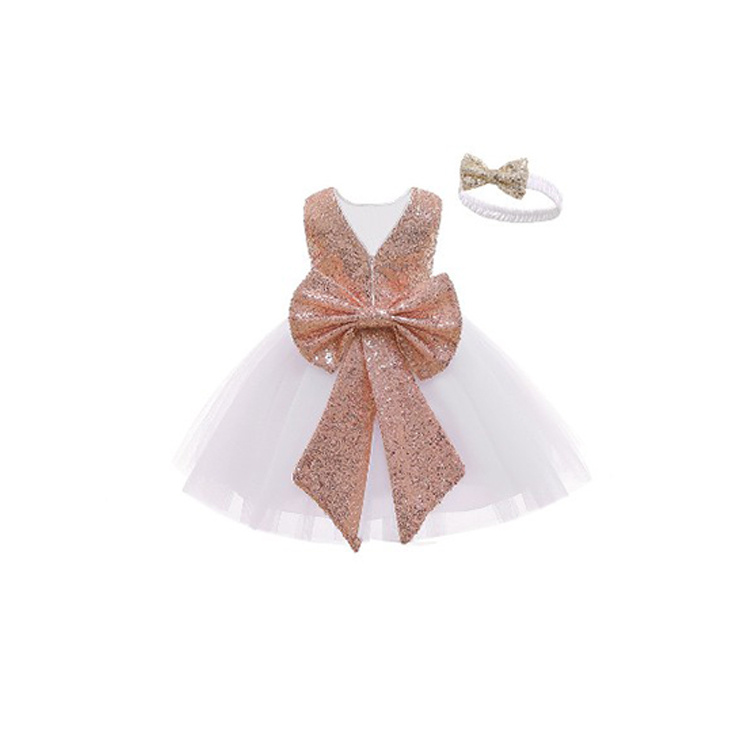 LZH Halloween Sequins Bow Baby Newborn Princess Dresses Infant Toddlers Girl Dress