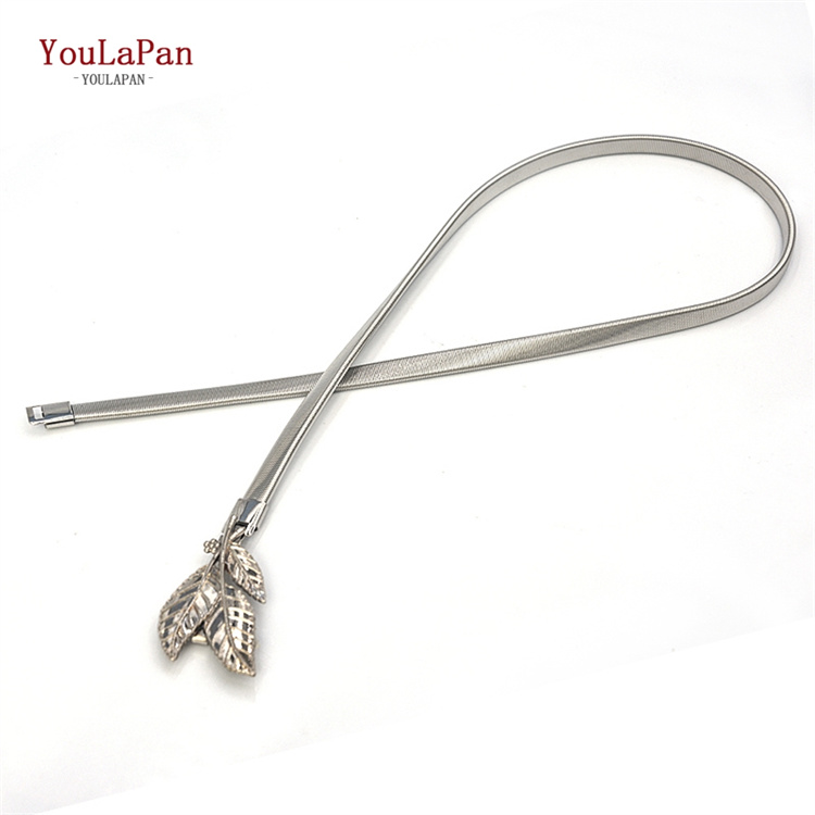 YouLaPan S447 Fashion Ladies Coat Sweater Dress Belt Wholesale High Quality  Alloy Leaf Buckle Belt