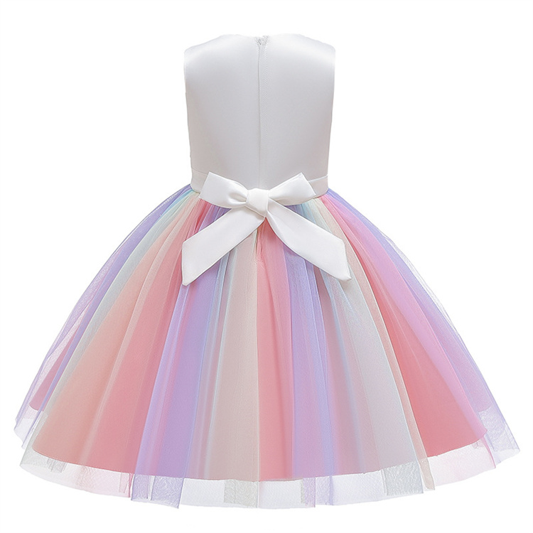 LZH Kids Wedding Dress Christmas Costume Children Evening Party Dresses Girls Princess Ball Gown