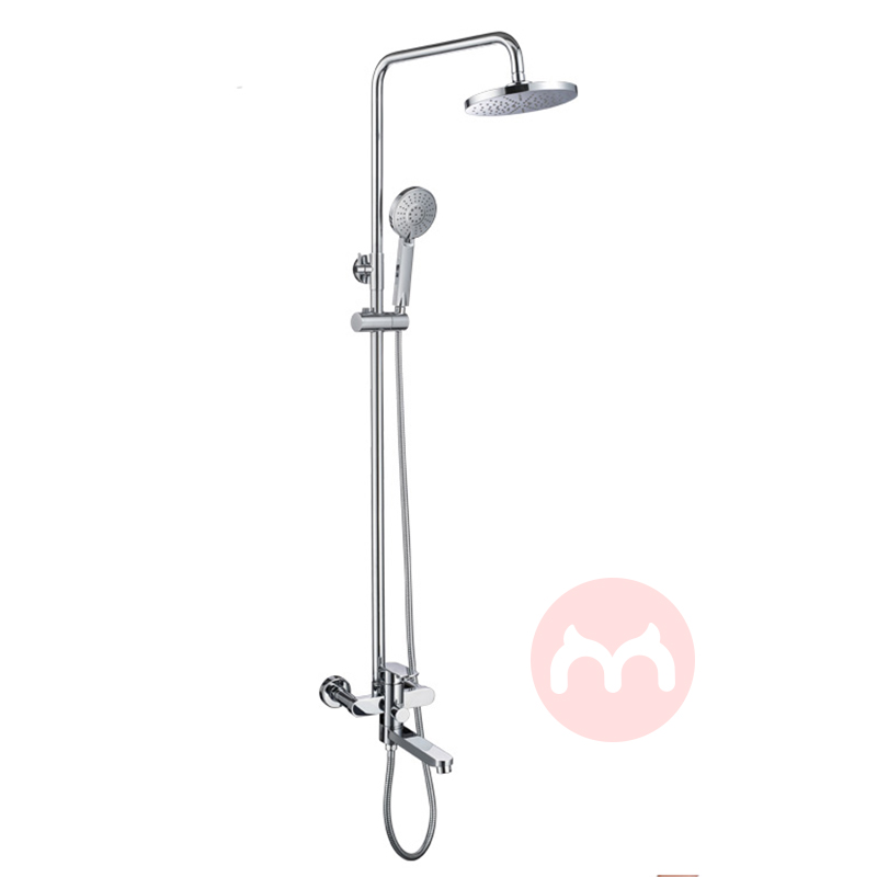 BSD Bathroom Accessories 2 functions ABS Plastic chromed rain shower set with overhead shower head&hand shower