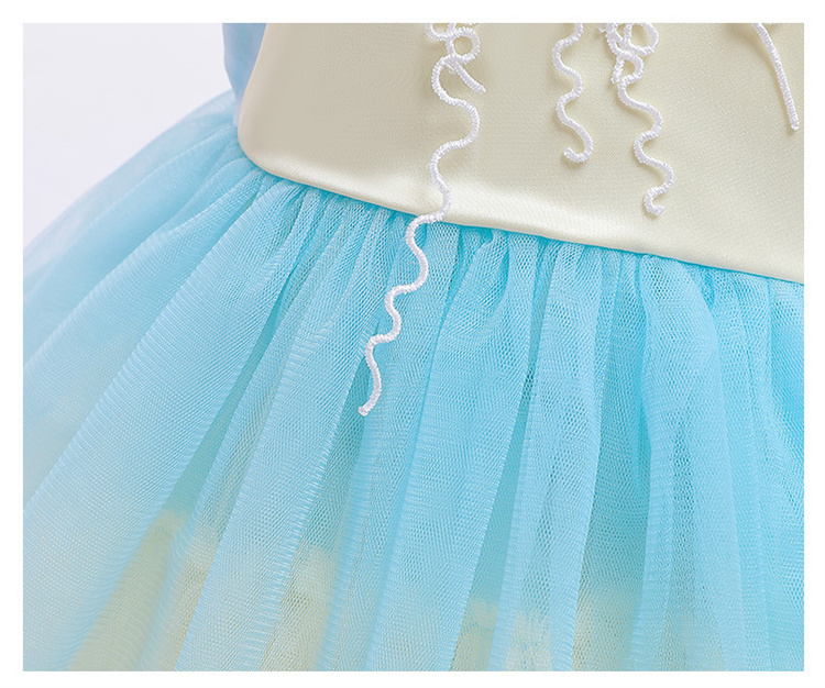 LZH Summer Children Color Matching Cake Dress Halloween Party Baby Girls Princess Dress Kids Dresses For Girls Prom Ball