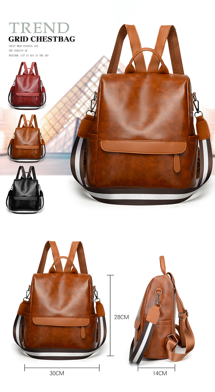 New Stylish Hot Selling Small Women's Back Pack Travel Waterproof Girls Backpack PU Leather Ladies Backpack Bags 2022