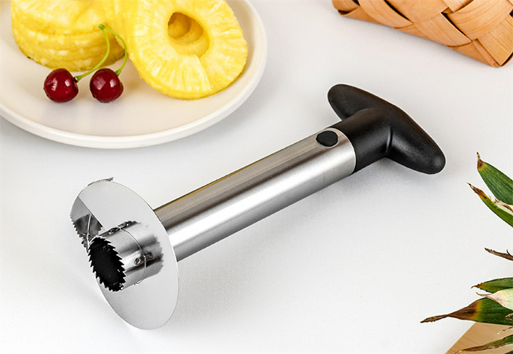 kitchen gadgets 2022 Professional Easy Core Removal Stainless Steel Pineapple Peeler Pineapple Corer and Slicer Cutter