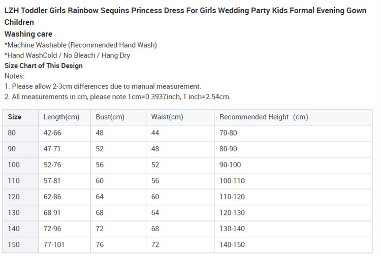 LZH Toddler Girls Rainbow Sequins Princess Dress For Girls Wedding Party Kids Formal Evening Gown Children