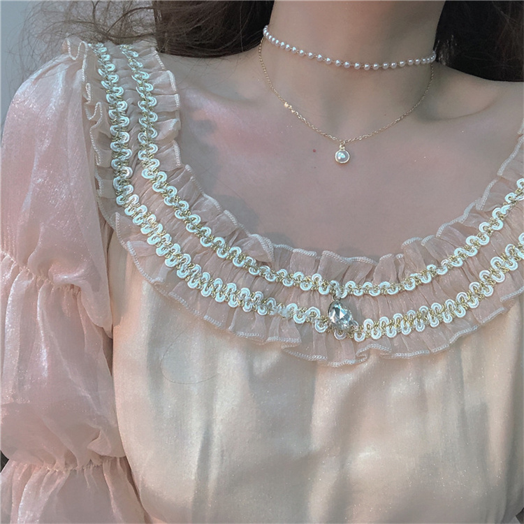Romantic Pendant High Fashion Pearl Necklace Gentle And Elegant Girl Choker Necklace 