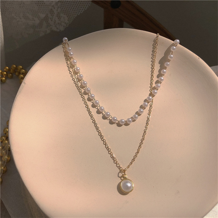 Romantic Pendant High Fashion Pearl Necklace Gentle And Elegant Girl Choker Necklace 
